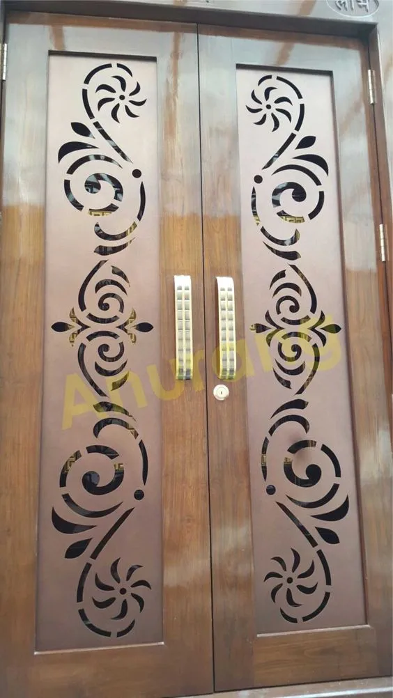 pintu cutting laser motif batik